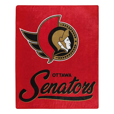 Ottawa Senators Blanket 50x60 Raschel Signature Design