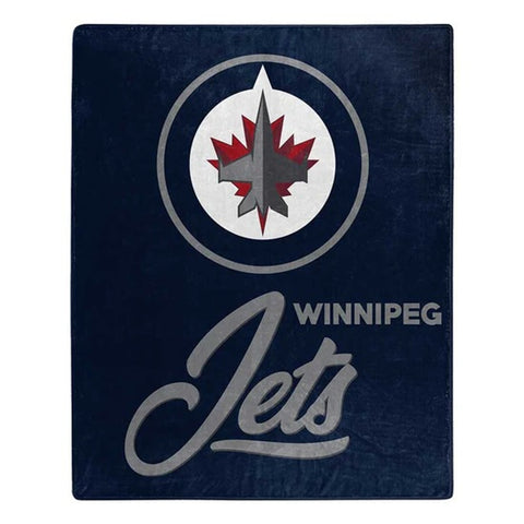 Winnipeg Jets Blanket 50x60 Raschel Signature Design