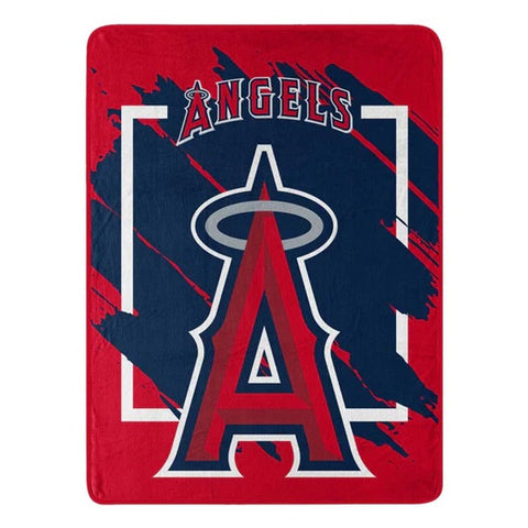 Los Angeles Angels Blanket 46x60 Micro Raschel Dimensional Design Rolled