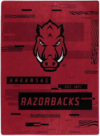 Arkansas Razorbacks Blanket 60x80 Raschel Digitize Design