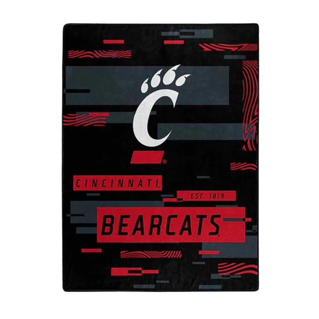 Cincinnati Bearcats Blanket 60x80 Raschel Digitize Design