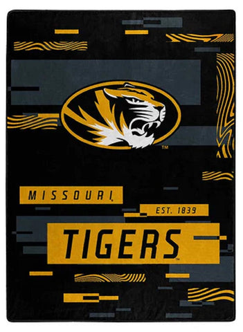 Missouri Tigers Blanket 60x80 Raschel Digitize Design