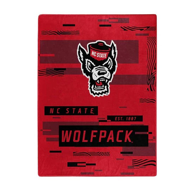 North Carolina State Wolfpack Blanket 60x80 Raschel Digitize Design