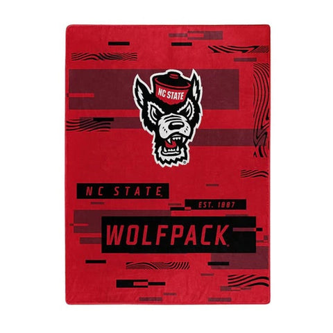 North Carolina State Wolfpack Blanket 60x80 Raschel Digitize Design