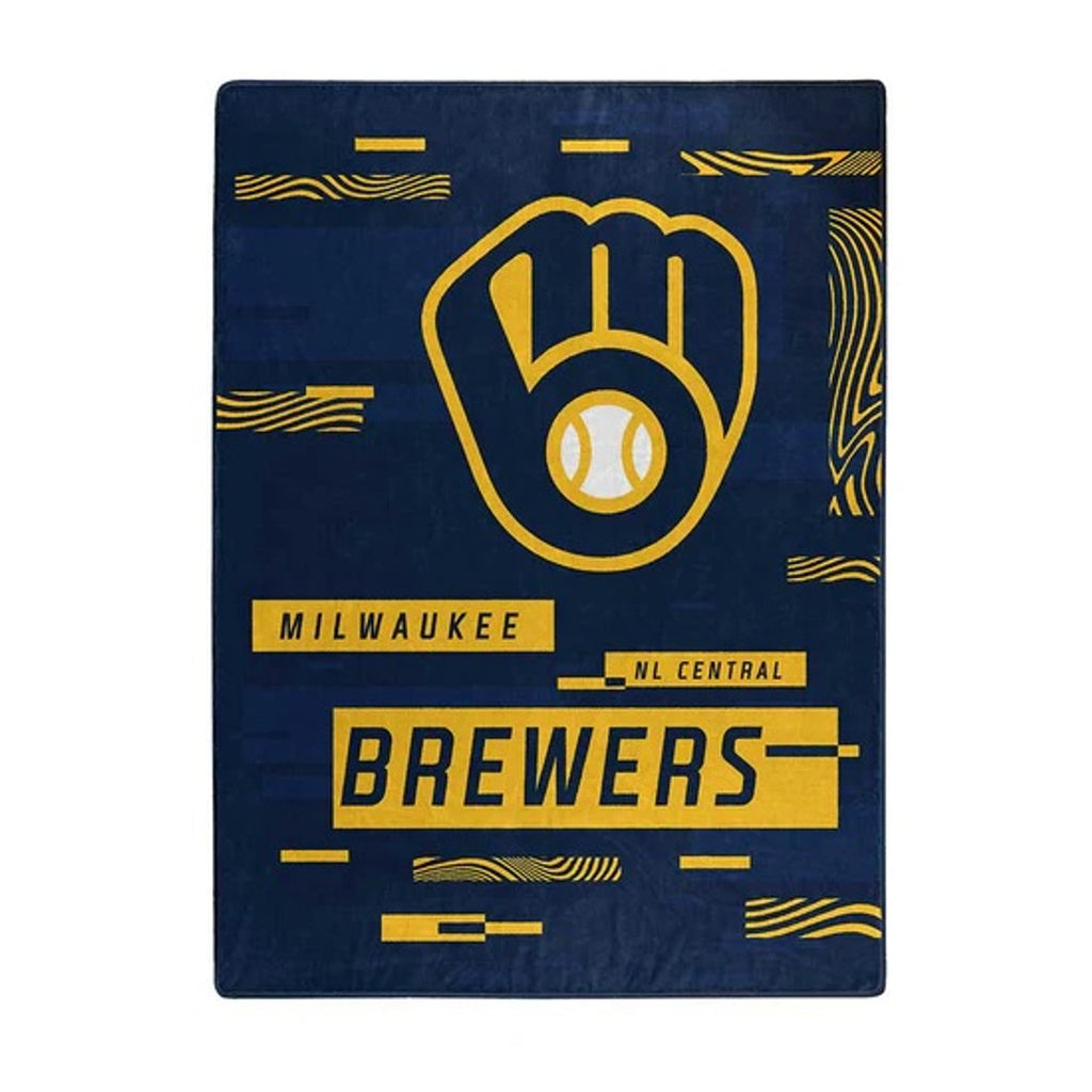 Milwaukee Brewers Blanket 60x80 Raschel Digitize Design