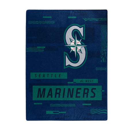 Seattle Mariners Blanket 60x80 Raschel Digitize Design