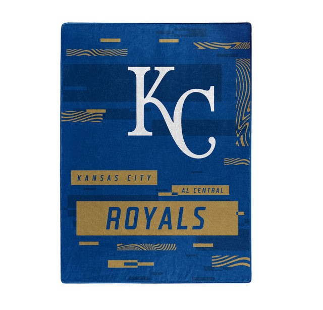 Kansas City Royals Blanket 60x80 Raschel Digitize Design