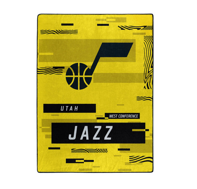 Utah Jazz Blanket 60x80 Raschel Digitize Design