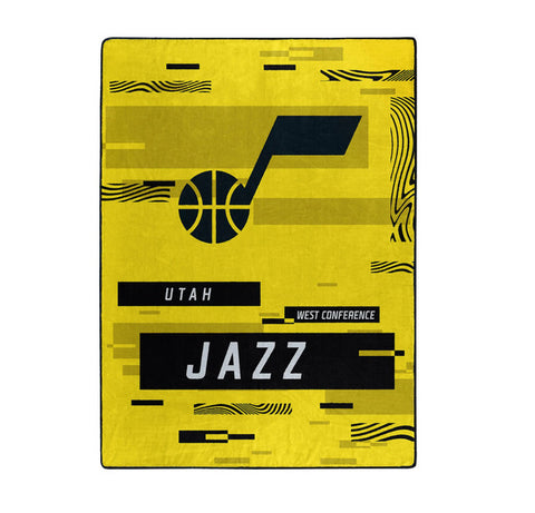 Utah Jazz Blanket 60x80 Raschel Digitize Design