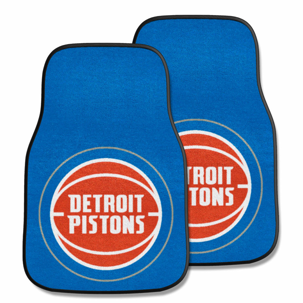 NBA - Detroit Pistons 2-pc Carpet Car Mat Set