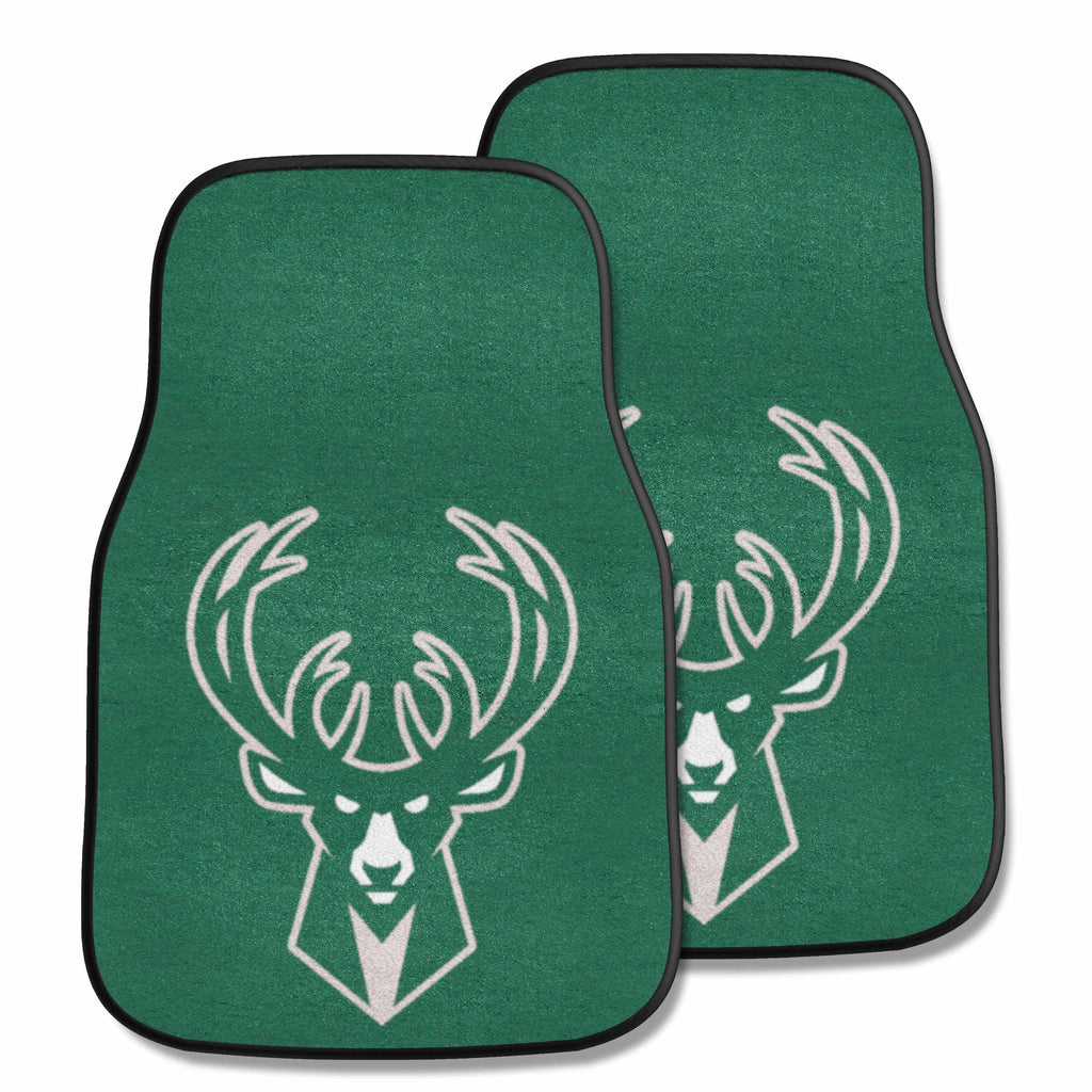 NBA - Milwaukee Bucks 2-pc Carpet Car Mat Set