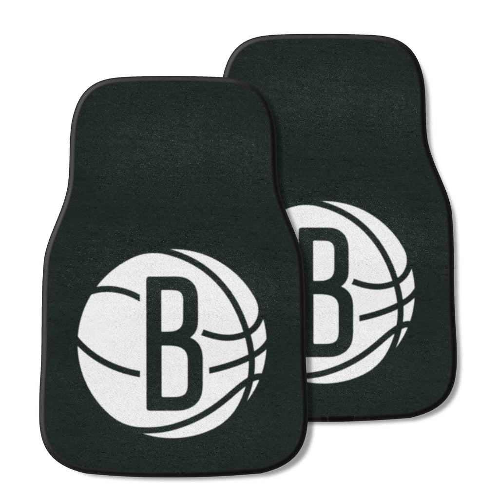 NBA - Brooklyn Nets 2-pc Carpet Car Mat Set