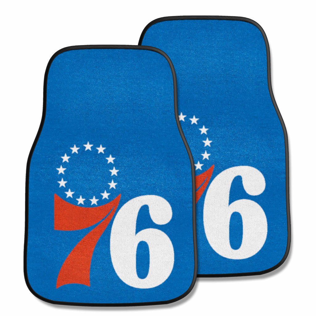 NBA - Philadelphia 76ers 2-pc Carpet Car Mat Set