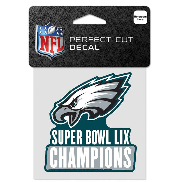 Philadelphia Eagles Decal 4x4 Perfect Cut Color Super Bowl 59 Champ