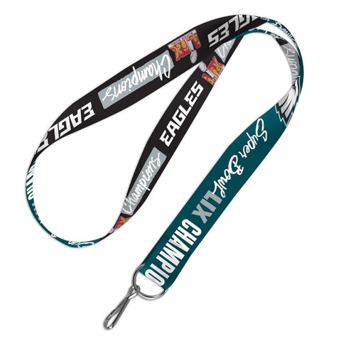 Philadelphia Eagles Lanyard 1 Inch Super Bowl 59 Champ