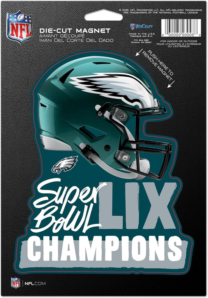 Philadelphia Eagles Magnet 6x9 Logo Super Bowl 59 Champ