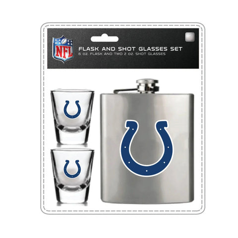 Indianapolis Colts Flask and Shot Glass Set