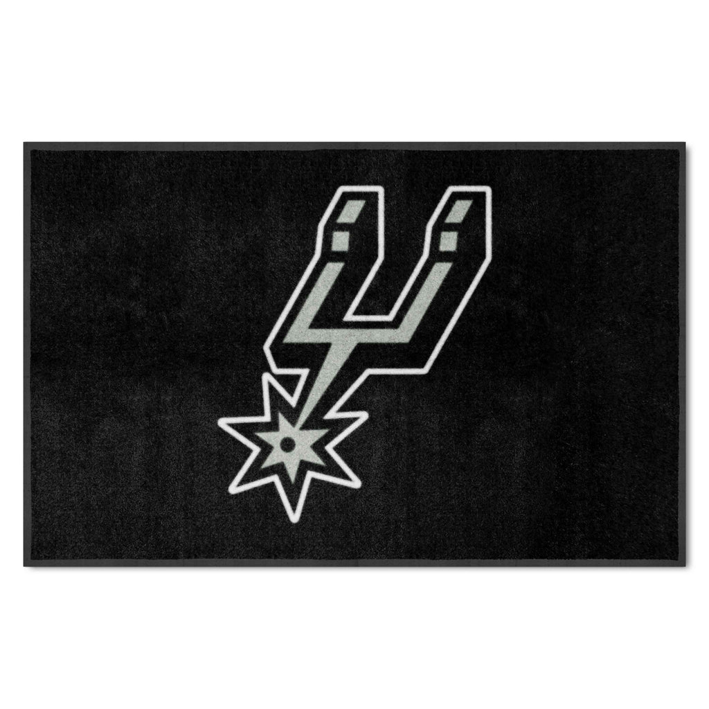 NBA - San Antonio Spurs 4X6 Logo Mat - Landscape