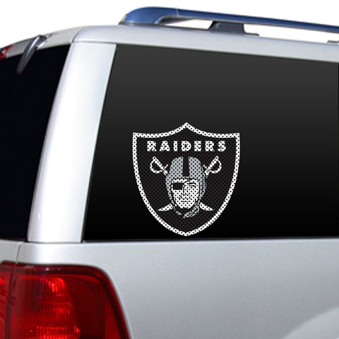 Las Vegas Raiders Window Film 12 Inch Die Cut