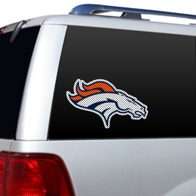 Denver Broncos Window Film 12 Inch Die Cut CO