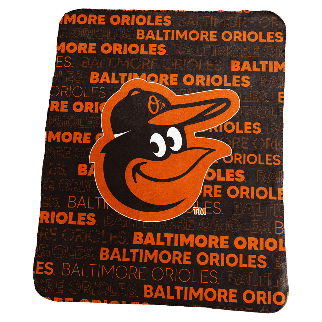 Baltimore Orioles Blanket 50x60 Fleece Classic