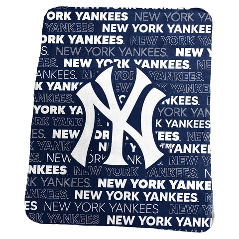 New York Yankees Blanket 50x60 Fleece Classic