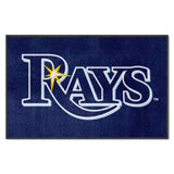 MLB - Tampa Bay Rays 4X6 Logo Mat - Landscape