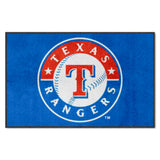 MLB - Texas Rangers 4X6 Logo Mat - Landscape