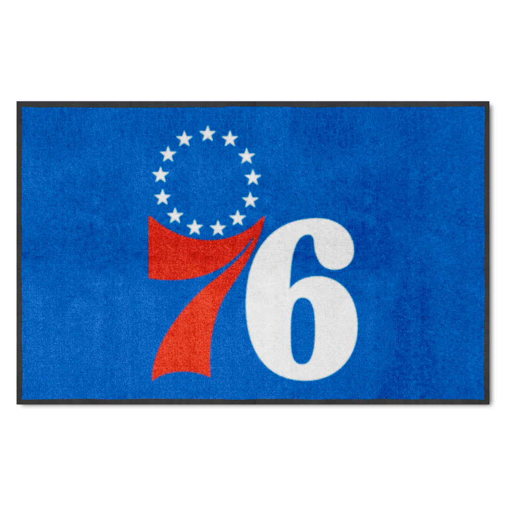 NBA - Philadelphia 76ers 4X6 Logo Mat - Landscape