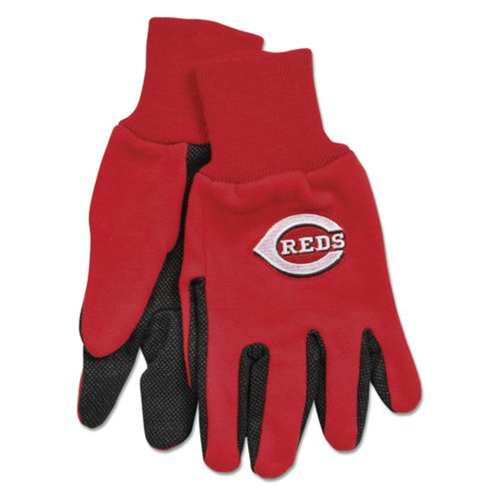 Cincinnati Reds Gloves Two Tone Style Adult Size