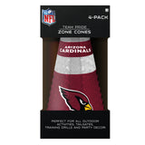 Arizona Cardinals Zone Cones 4 Pack