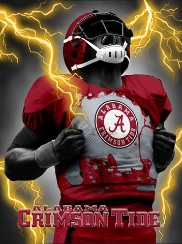 Alabama Crimson Tide 3D Art Print 12x16 Super Player