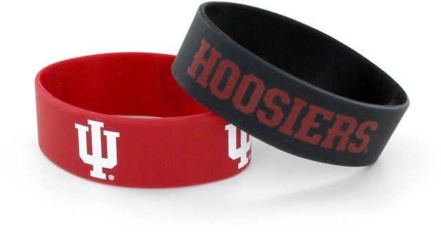 Indiana Hoosiers Bracelets 2 Pack Wide Special Order