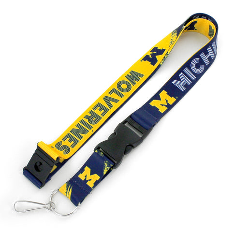 Michigan Wolverines Lanyard Crossfade Design