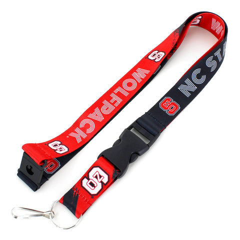 North Carolina State Wolfpack Lanyard Crossfade Design