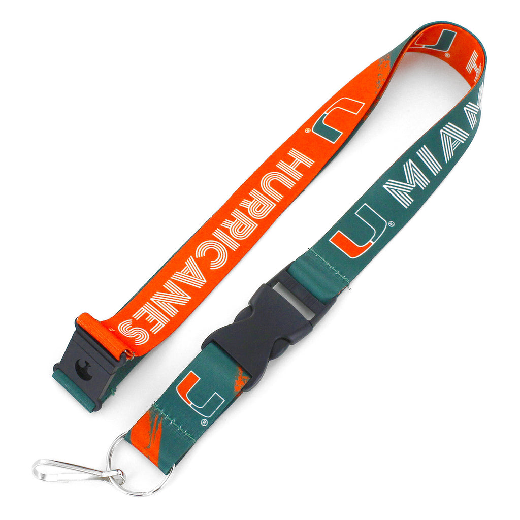 Miami Hurricanes Lanyard Crossfade Design