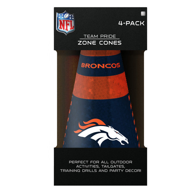 Denver Broncos Zone Cones 4 Pack