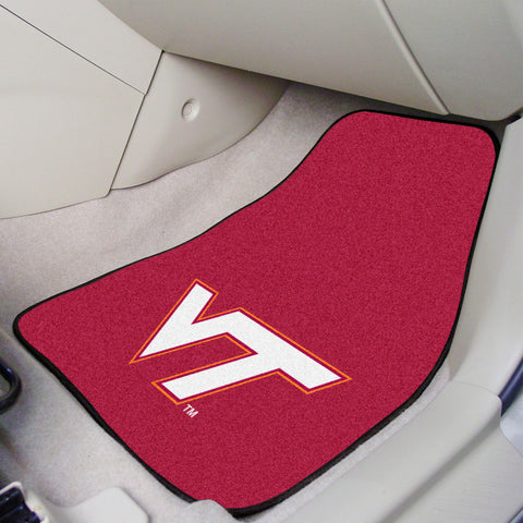 Virginia Tech 2-pc Carpet Car Mat Set