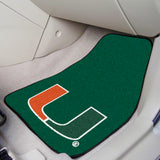 University of Miami 2-pc Carpet Car Mat Set