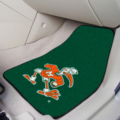 University of Miami 2-pc Carpet Car Mat Set