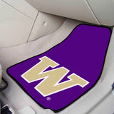 University of Washington 2-pc Carpet Car Mat Set