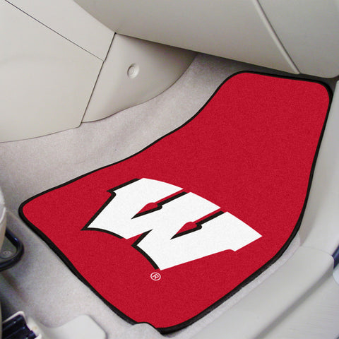 University of Wisconsin 2-pc Carpet Car Mat Set