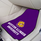 Western Illinois University 2-pc Carpet Car Mat Set