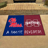 House Divided Mat - Mississippi / Mississippi State