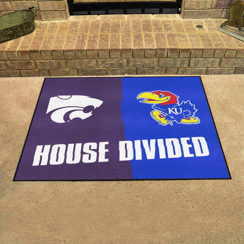 House Divided Mat - Kansas / Kansas State