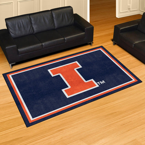 University of Illinois 5x8 Rug