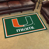 University of Miami 4x6 Rug