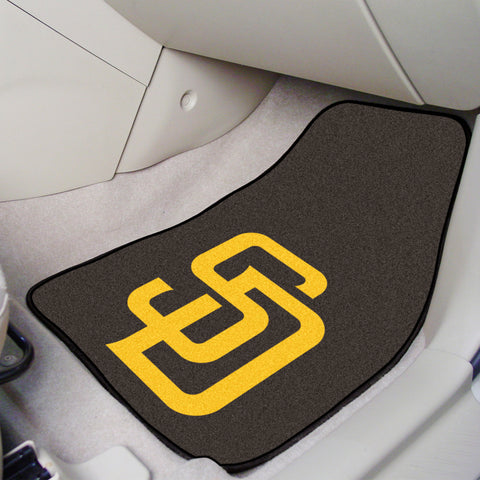 MLB - San Diego Padres 2-pc Carpet Car Mat Set