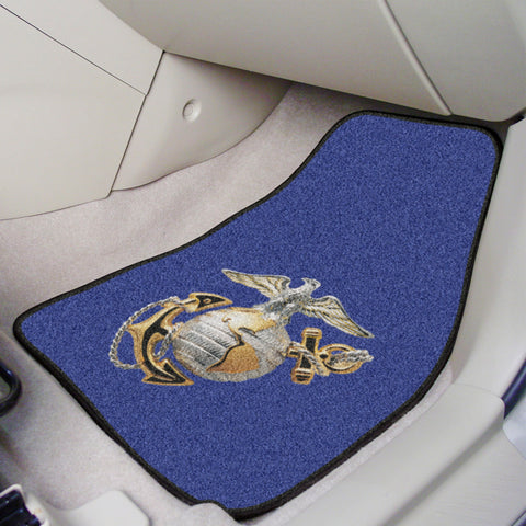 MARINES 2-pc Carpet Car Mat Set