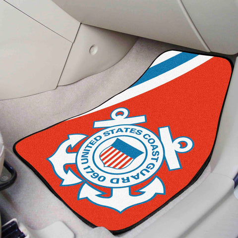 US Coast Guard 2-pc Carpet Car Mat Set